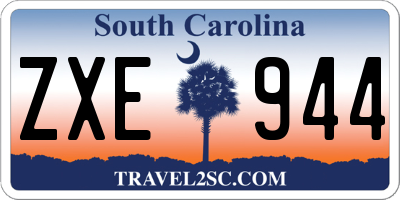 SC license plate ZXE944