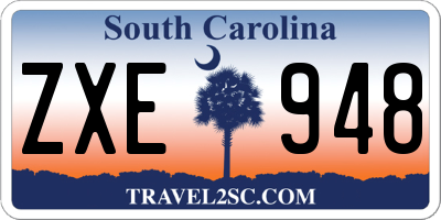 SC license plate ZXE948
