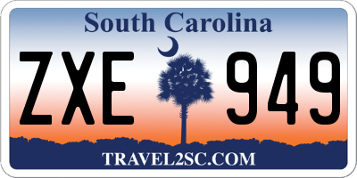 SC license plate ZXE949