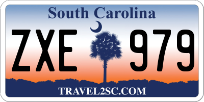 SC license plate ZXE979