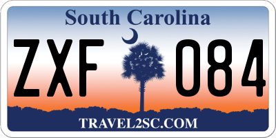 SC license plate ZXF084