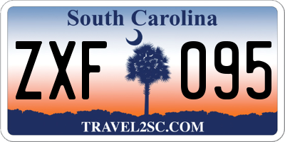 SC license plate ZXF095