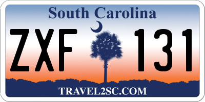 SC license plate ZXF131
