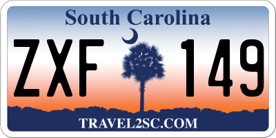 SC license plate ZXF149