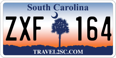 SC license plate ZXF164