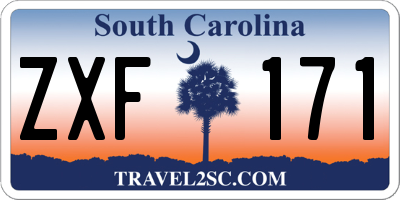 SC license plate ZXF171