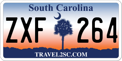 SC license plate ZXF264