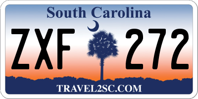 SC license plate ZXF272