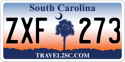 SC license plate ZXF273