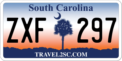SC license plate ZXF297