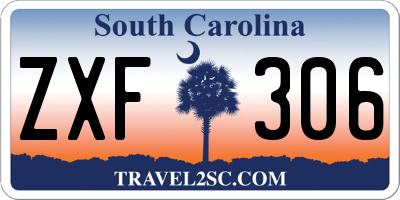 SC license plate ZXF306