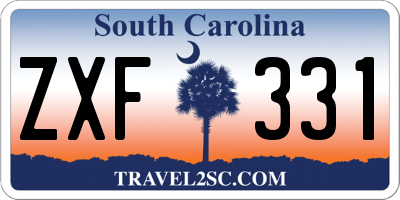 SC license plate ZXF331