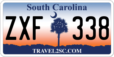SC license plate ZXF338