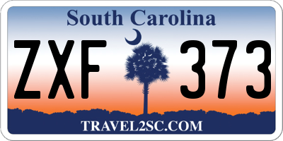 SC license plate ZXF373