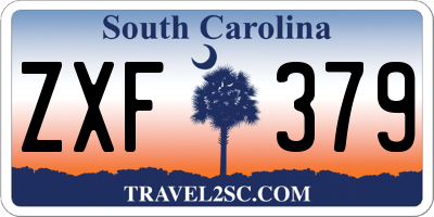 SC license plate ZXF379