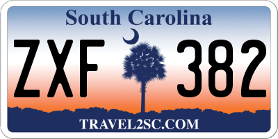 SC license plate ZXF382