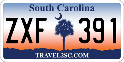 SC license plate ZXF391