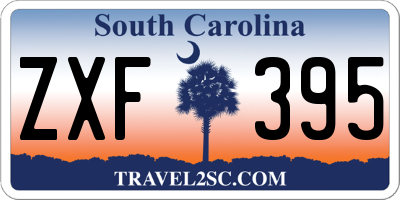 SC license plate ZXF395