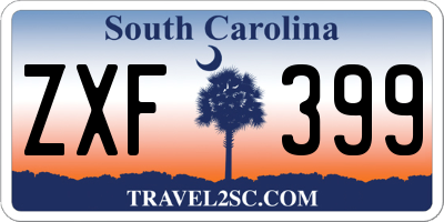 SC license plate ZXF399