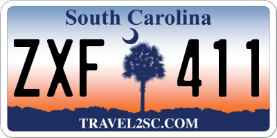 SC license plate ZXF411