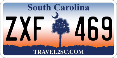 SC license plate ZXF469