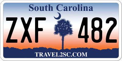 SC license plate ZXF482