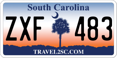 SC license plate ZXF483