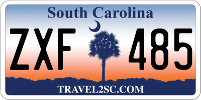 SC license plate ZXF485