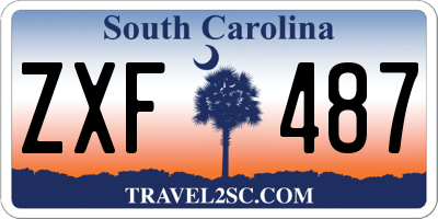 SC license plate ZXF487