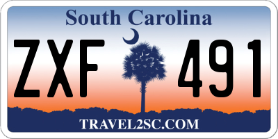 SC license plate ZXF491