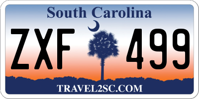 SC license plate ZXF499