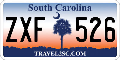 SC license plate ZXF526