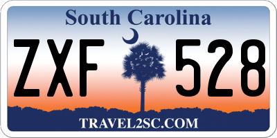 SC license plate ZXF528