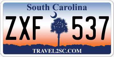 SC license plate ZXF537