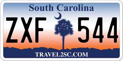 SC license plate ZXF544
