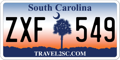 SC license plate ZXF549