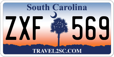 SC license plate ZXF569
