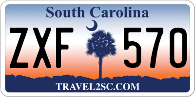 SC license plate ZXF570
