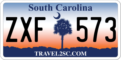 SC license plate ZXF573