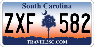 SC license plate ZXF582