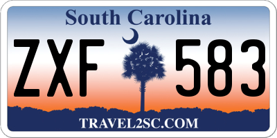 SC license plate ZXF583