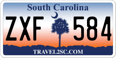 SC license plate ZXF584