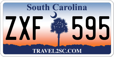 SC license plate ZXF595