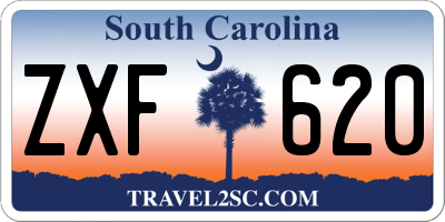 SC license plate ZXF620