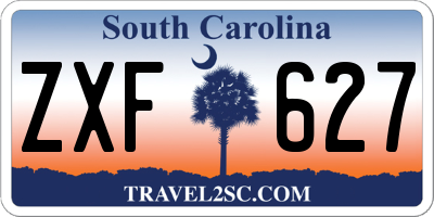 SC license plate ZXF627