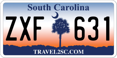 SC license plate ZXF631