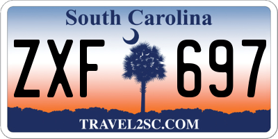SC license plate ZXF697