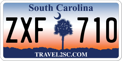 SC license plate ZXF710