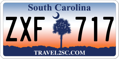 SC license plate ZXF717