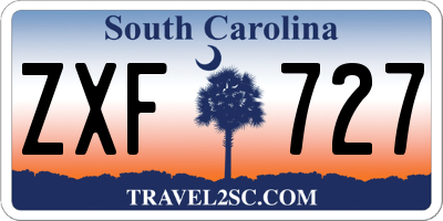 SC license plate ZXF727